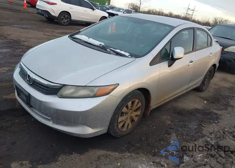 2012 Honda Civic Lx from USA, damaged, VIN 2HGFB2F54CH325559